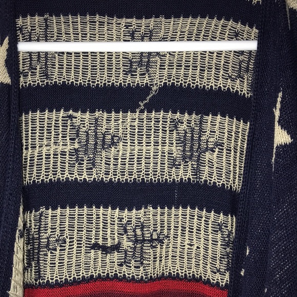 Patriotic Flag Themed sweater vest/tunic size S - Picture 4 of 10